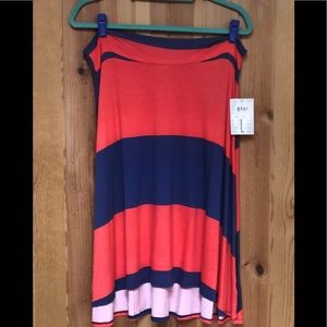 NWT LULAROE AZURE SKIRT LARGE